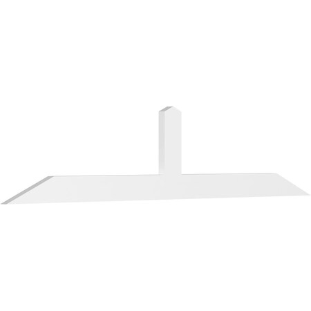 Ekena Millwork Portland Architectural Grade PVC Gable Bracket, 108"W x 22 1/2"H x 2"D x 6"F, 5/12 Pitch GBP108X23X0206POR00